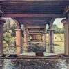 Sous le pont de Hampton Court - Alfred Sisley - Reproductions de tableaux et peintures haut de gamme