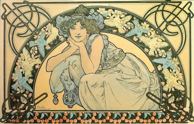 Cherry Blossom - Mucha