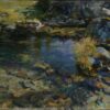 Piscine alpine - John Singer Sargent - Reproductions de tableaux et peintures haut de gamme