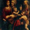 Sainte Anne, la Vierge, l'Enfant Jésus et saint Jean-Baptiste enfant - Léonard de Vinci - Reproductions de tableaux et peintures haut de gamme