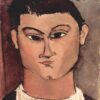 Portrait de Moise Kisling - Amadeo Modigliani - Reproductions de tableaux et peintures haut de gamme