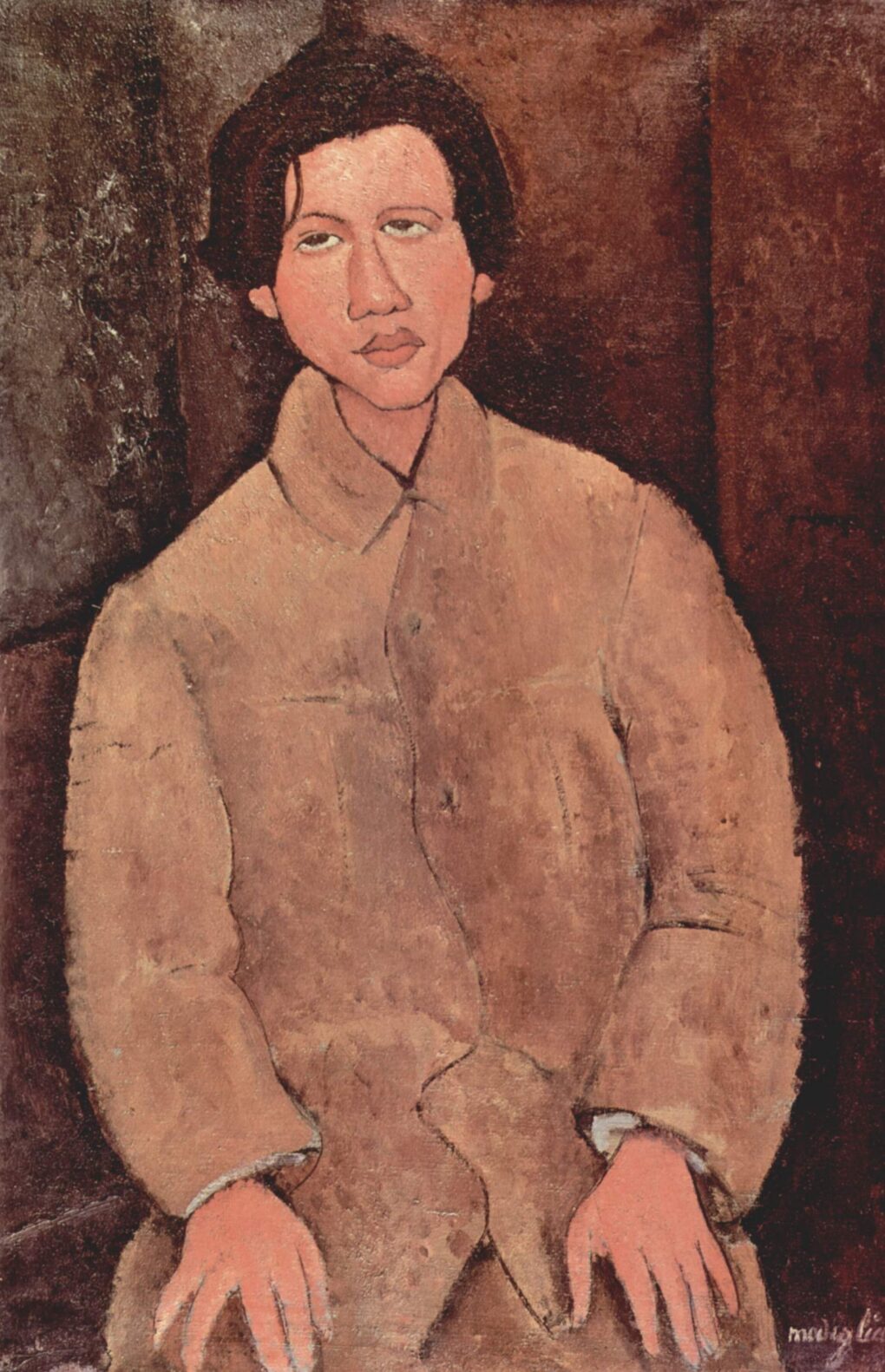 Portrait de Chaïm Soutine - Amedeo Modigliani - Reproductions de tableaux et peintures haut de gamme