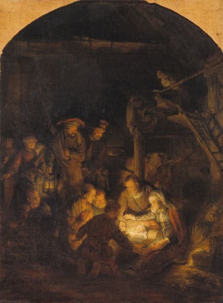 Adoration of the Shepherds - Rembrandt van Rijn