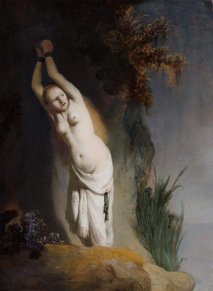 Andromeda Chained to the Rocks - Rembrandt van Rijn