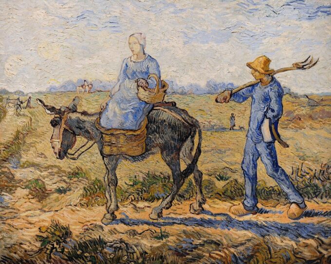 Morning, Going to Work - Van Gogh Oil Painting Reproduction