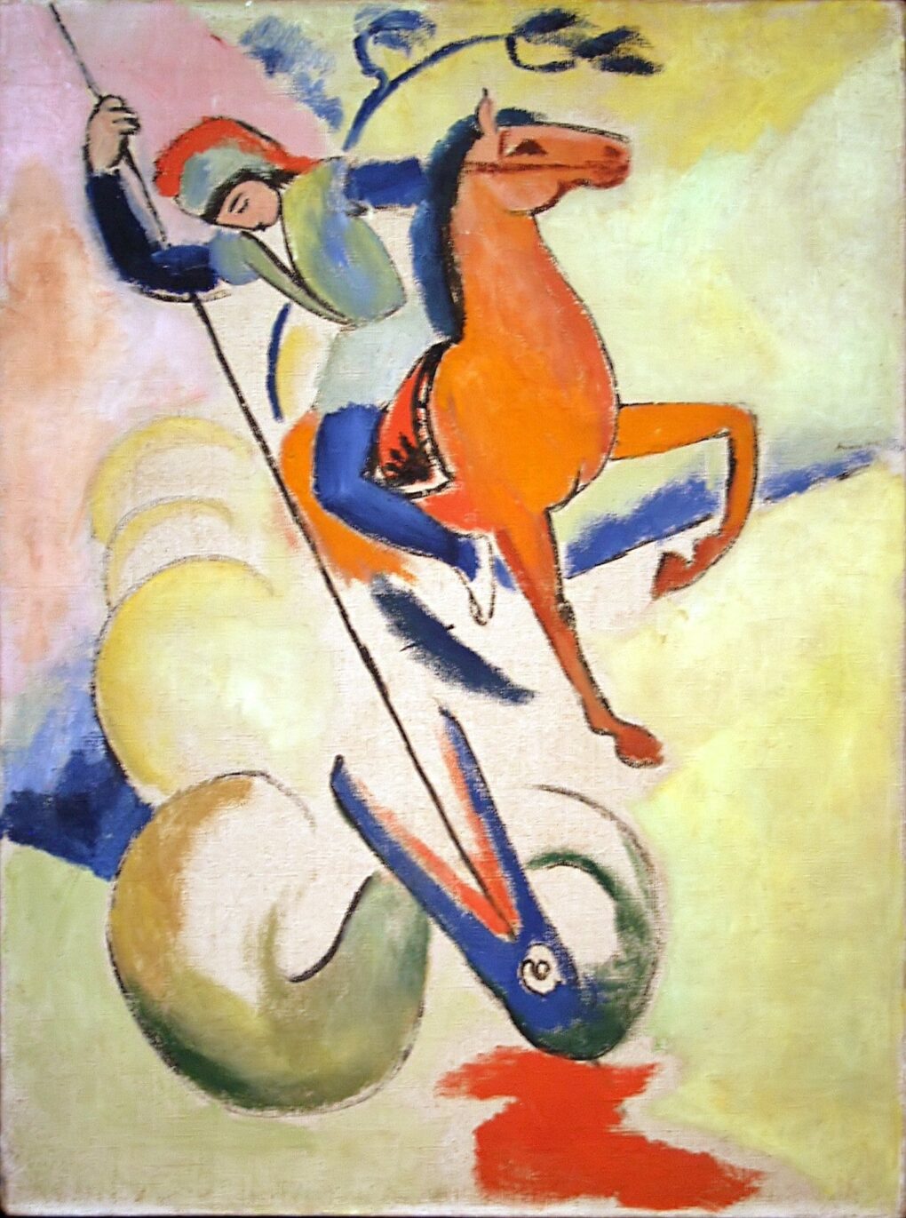 Saint Georges III - August Macke - Reproductions de tableaux et peintures haut de gamme