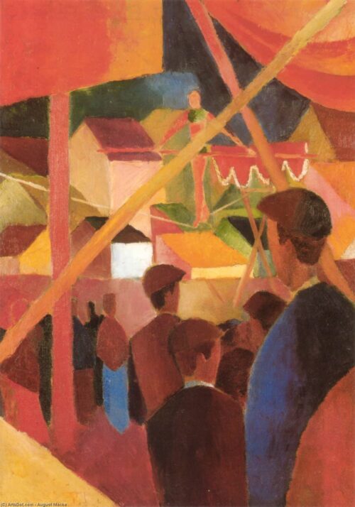 Marcheur sur corde raide - August Macke - Reproductions de tableaux et peintures haut de gamme