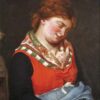 Paysanne endormie - Gustave Courbet - Reproductions de tableaux et peintures haut de gamme