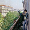 À Balcony, Boulevard Haussmann - Caillebotte - Reproductions de tableaux et peintures haut de gamme