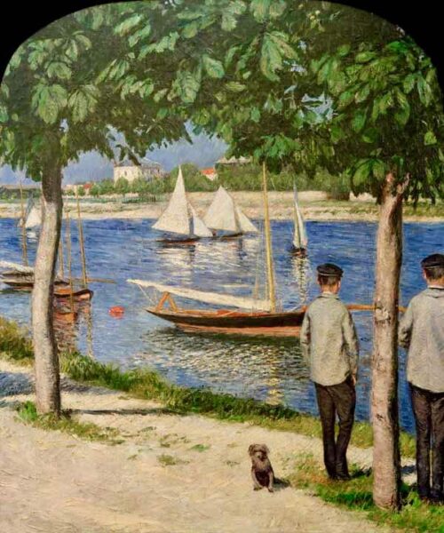 Banques Petit Gennevilliers - Caillebotte - Reproductions de tableaux et peintures haut de gamme