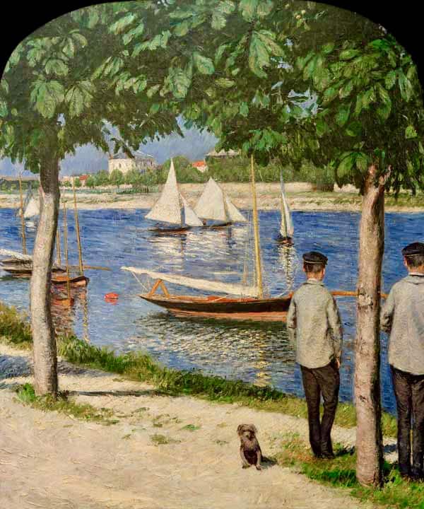 Banks of Petit Gennevilliers - Caillebotte