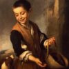 Garçon avec un chien - Bartolomé Esteban Murillo - Reproductions de tableaux et peintures haut de gamme