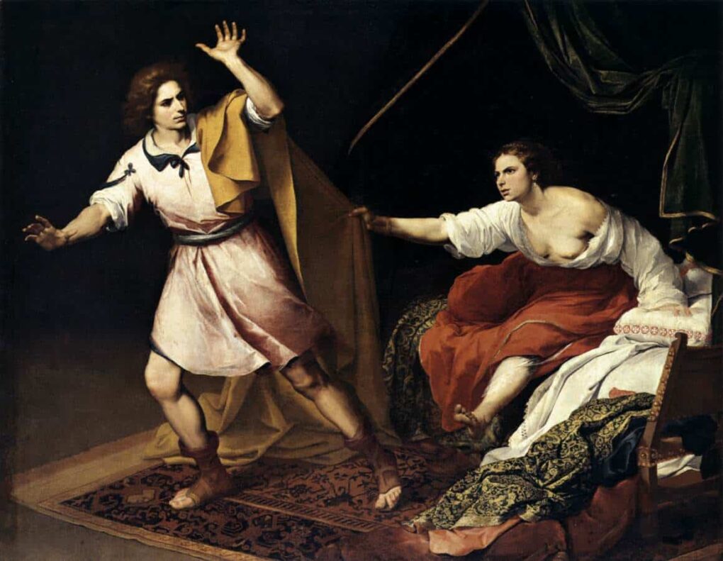 Joseph et la femme de Putiphar - Bartolomé Esteban Murillo - Reproductions de tableaux et peintures haut de gamme