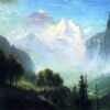 Chutes de Staubbach, près de Lauterbrunnen, Suisse - Albert Bierstadt - Reproductions de tableaux et peintures haut de gamme