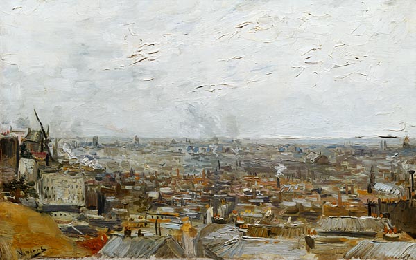 View of Paris from Montmartre - Van Gogh