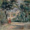 Vue à travers les arbres sur le Sacré-Coeur, Paris - Pierre-Auguste Renoir - Reproductions de tableaux et peintures haut de gamme