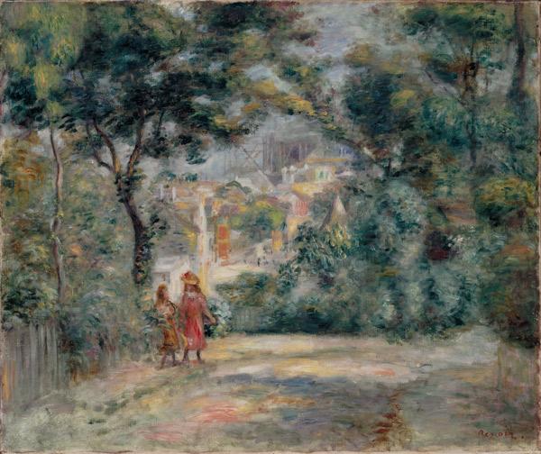 View through the trees of the Sacré-Coeur, Paris - Pierre-Auguste Renoir