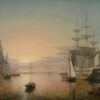 Le port de Boston au coucher du soleil, 1850 - Fitz Henry Lane - Reproductions de tableaux et peintures haut de gamme