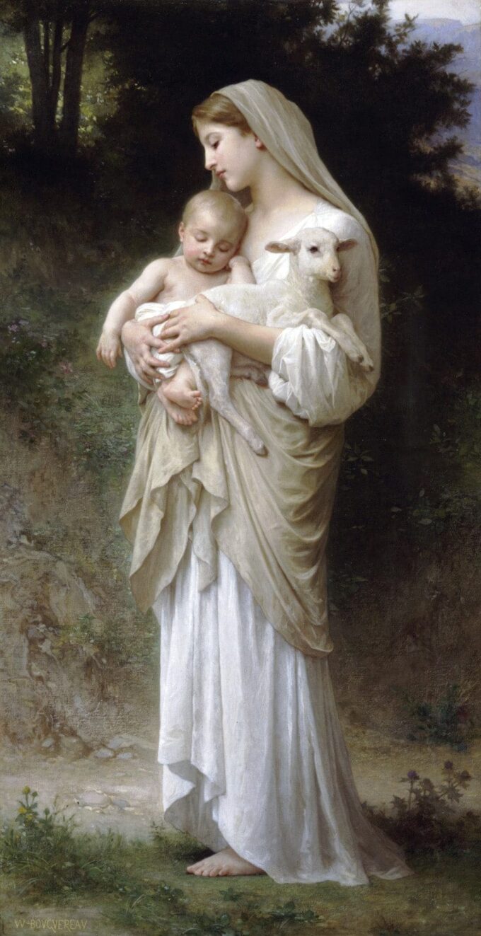 L'innocence - William Bouguereau - Reproductions de tableaux et peintures haut de gamme