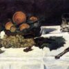 Nature morte fruits sur un tableau - Edouard Manet - Reproductions de tableaux et peintures haut de gamme