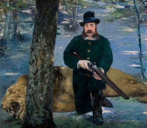 Chasseur de lions - Edouard Manet - Reproductions de tableaux et peintures haut de gamme