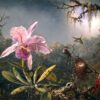 Orchidée Cattleya et trois colibris - Martin Johnson Heade - Reproductions de tableaux et peintures haut de gamme