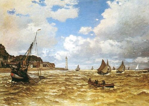 Bouche de la Seine à honfleur - Claude Monet - Reproductions de tableaux et peintures haut de gamme