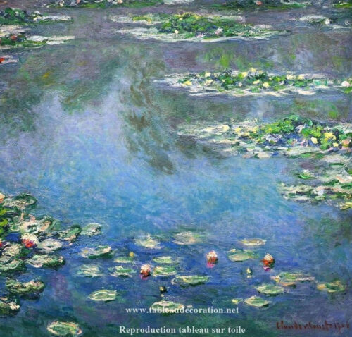 Nymphéas - Tableau connu Claude Monet - Reproductions de tableaux et peintures haut de gamme