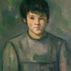 Portrait d'une jeune fille - Paul Cézanne - Reproductions de tableaux et peintures haut de gamme