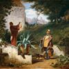 Les amis d'enfance - Carl Spitzweg - Reproductions de tableaux et peintures haut de gamme