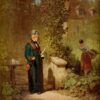 Lecteur de journaux au jardin - Carl Spitzweg - Reproductions de tableaux et peintures haut de gamme