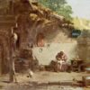 Vieux moine devant sa cellule - Carl Spitzweg - Reproductions de tableaux et peintures haut de gamme