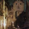 Le Veilleur de nuit endormi - Carl Spitzweg - Reproductions de tableaux et peintures haut de gamme