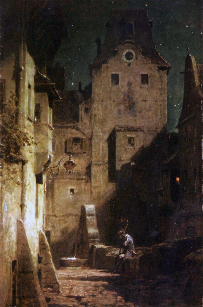 The Sleeping Night Watchman - Carl Spitzweg