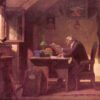 Une visite - Carl Spitzweg - Reproductions de tableaux et peintures haut de gamme