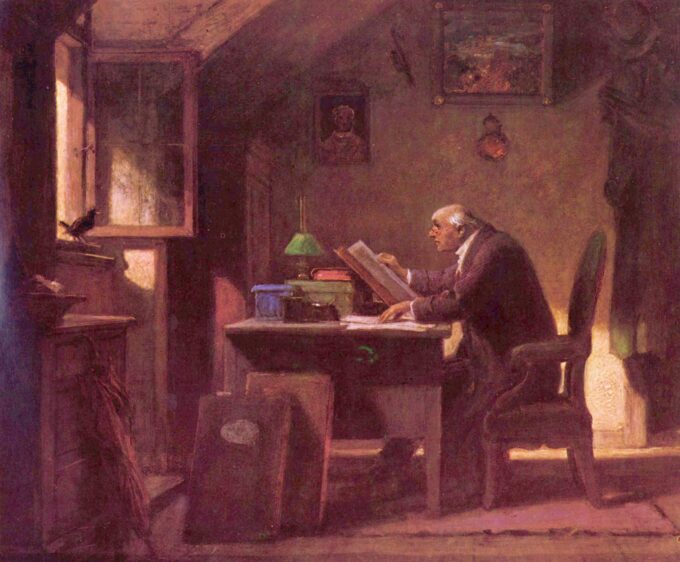 A Visit - Carl Spitzweg