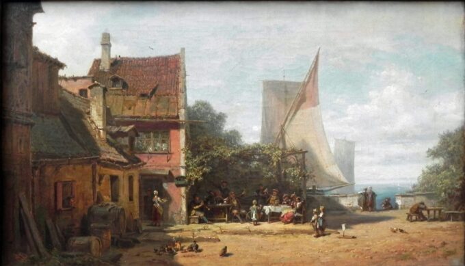 Old Tavern on the Starnberger See - Carl Spitzweg