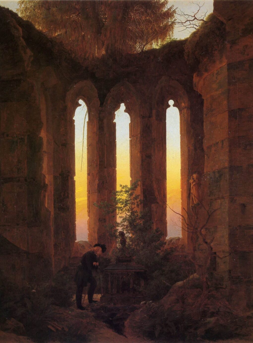 Tombeau de Hutten - Caspar David Friedrich - Reproductions de tableaux et peintures haut de gamme