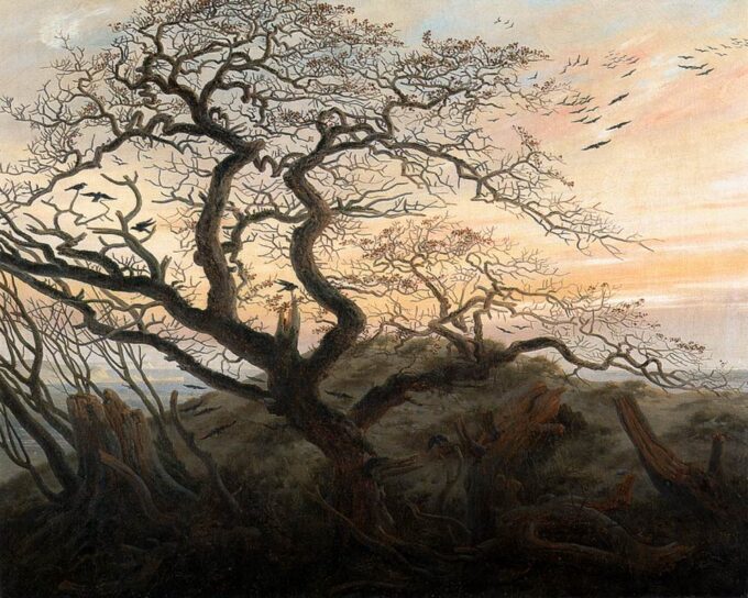 Ravens on a Tree - Caspar David Friedrich