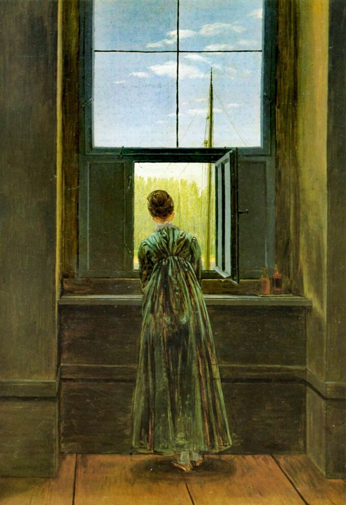 Woman at the Window - Caspar David Friedrich