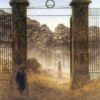 L'Entrée du cimetière - Caspar David Friedrich - Reproductions de tableaux et peintures haut de gamme