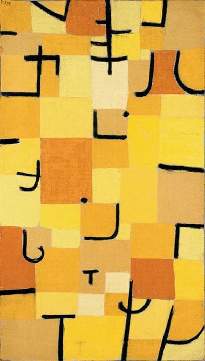 Characters in Yellow - Paul Klee