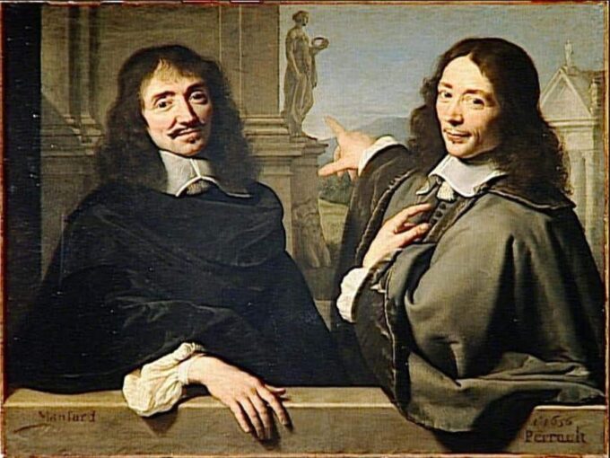 Double portrait of François Mansard and Claude Perrault - Philippe de Champaigne