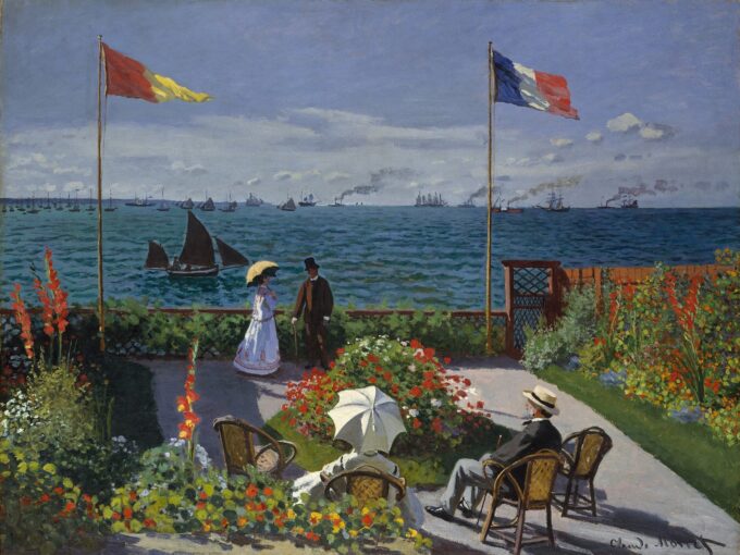 Terrace at Sainte-Adresse - Claude Monet