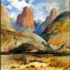 Colburn's Butte, sud de l'Utah - Thomas Moran - Reproductions de tableaux et peintures haut de gamme