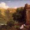 II Penseroso - Thomas Cole - Reproductions de tableaux et peintures haut de gamme