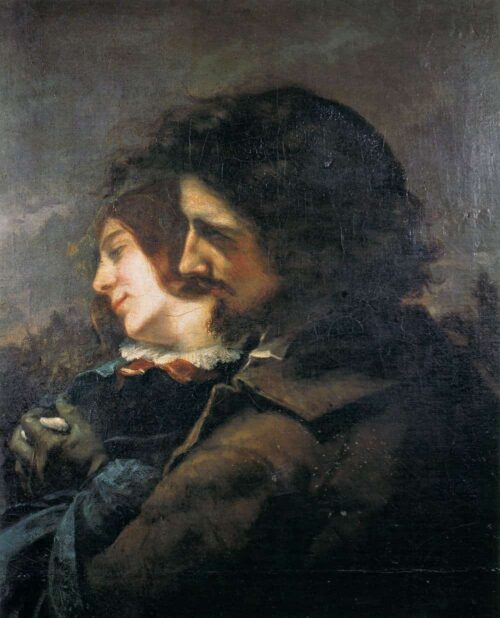 Les amoureux - Gustave Courbet - Reproductions de tableaux et peintures haut de gamme