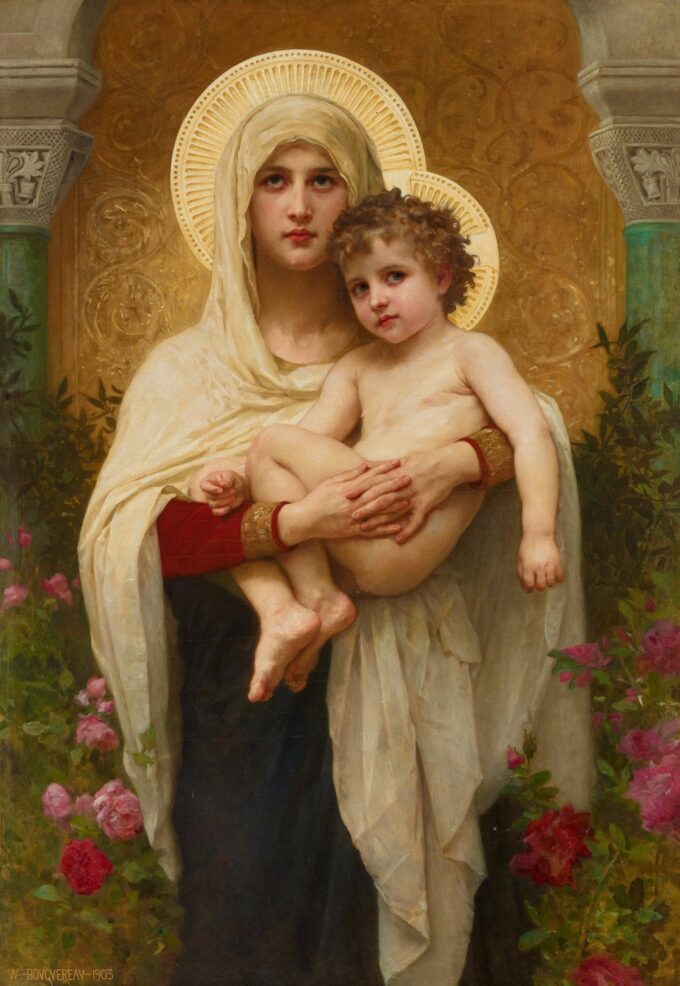 The Madonna of the Roses - William Bouguereau