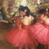 Danseuses en rose - Edgar Degas - Reproductions de tableaux et peintures haut de gamme