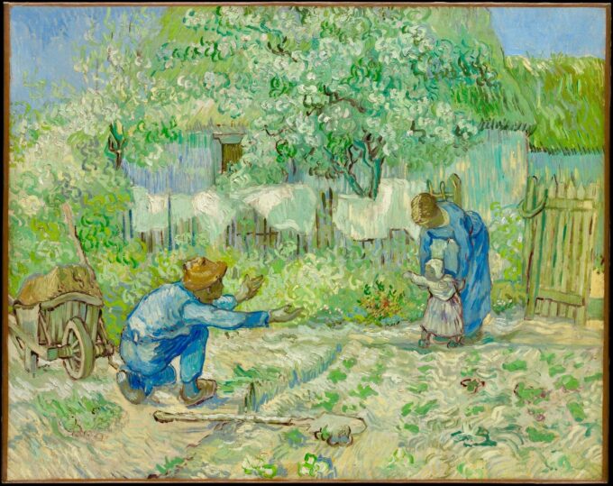 The First Steps (after Millet) - Van Gogh